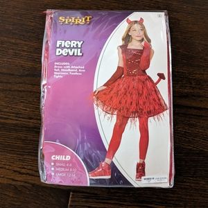 Girls Large Devil Costume